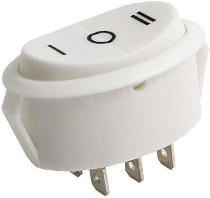Нов Lon0167 от бяла пластмаса с 6 копчета DPDT O/F/O Кулисный преминете ac 250/15A 125 В/15A (Weißer Kunststoff