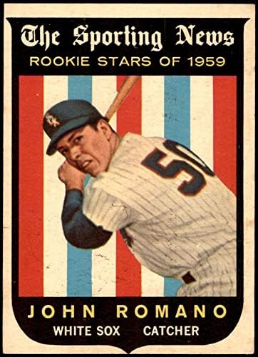 1959 Topps 138 Джон Романо Чикаго Уайт Сокс (Бейзболна картичка) EX/Mount Уайт Сокс