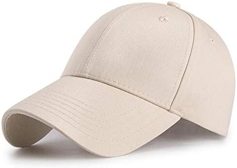 Бейзболна шапка на Големи по Размер XL Унисекс Проста Структурна Регулируема Шапка за Голяма Главата