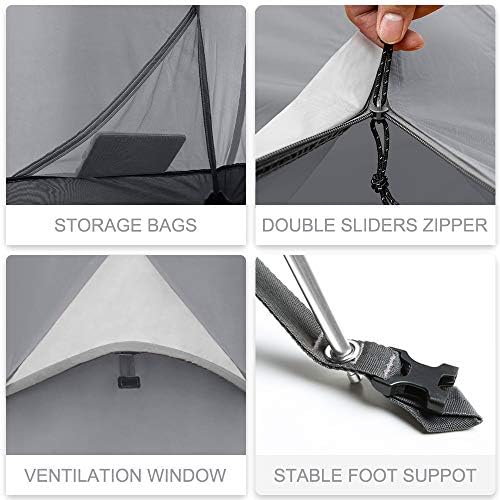 Кемпинговая палатка Forceatt на 2/3/4 човек, професионална водоустойчив и ветрозащитная Лека туристическа палатка,