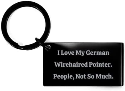 За многократна употреба ключодържател за кучета с немската жесткошерстной показалка, аз обичам моята немска