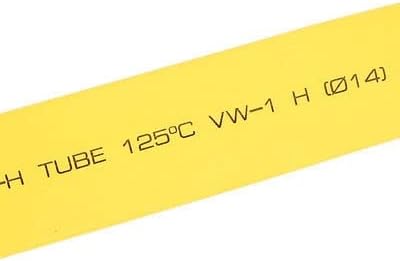 2 елемента Жълта Свиване Тръба с Диаметър 14 мм, 2: 1, Свиване на Тръба, Обвивка с Дължина 33 фута 10 М