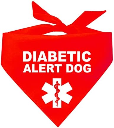 Кърпа за кучета с предупреждение за диабет (различни цветове)