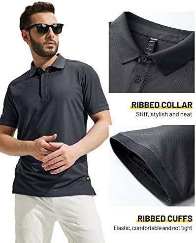 Мъжки ризи Поло MIER за голф Обичайното намаляване на Мода, Ежедневни Тениски С яка