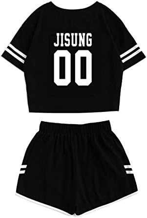 Детска тениска JUNG KOOK Kpop Бездомни + Комплект Горещите Панталони, Шорти Woojin Felix, Тениска