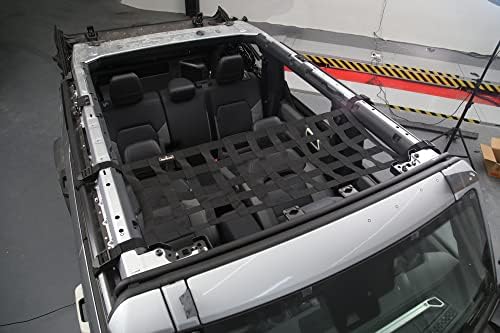 Hgcar Car Freedom Mesh Bimini Top Plus, Черно Хамак за един Човек, за Bronco 2021 2022