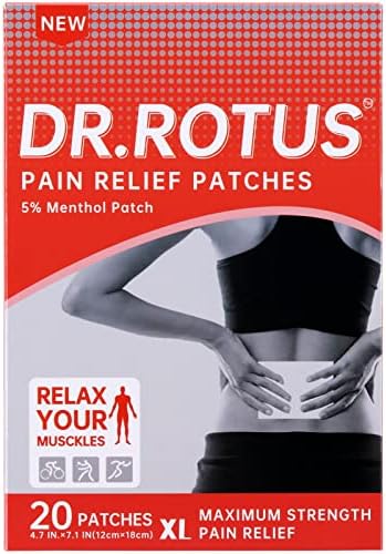 Лепенки за облекчаване на болката Dr.Rotus (20 броя) Много Голяма помощ Максимална издръжливост, бързо облекчава