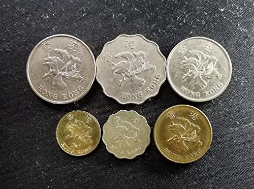 Азиатски набор от монети Хонг Конг Bauhinia Издание 1, 2 И 5 Цента 1 2 5 Юана 6 Комплекта Колекция от щастливи