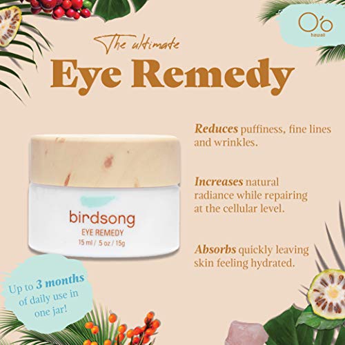 Средство за грижа за очите O ' o Hawaii Birdsong Eye Remedy – 5 мл | анти-Стареене крем за очи | Намалява подпухналостта