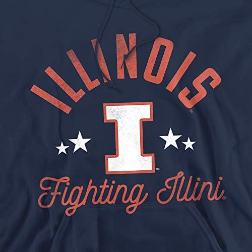 Официалната hoody за възрастни Fighting Ilini Унисекс за университета на Илинойс, с качулка