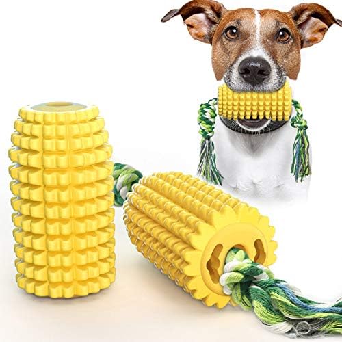 Дъвченето играчка за кучета Moonshuttle Corn, Чистящая Зъби, Здрава, За почистване на Задните зъби, Използвайте