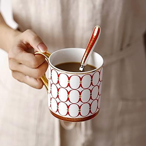 MGOR Прости Модерни Керамични Чаши с обем от 11,83 мл/350 мл, Чаша за чай и кафе за възрастни с Изолирана дръжка,