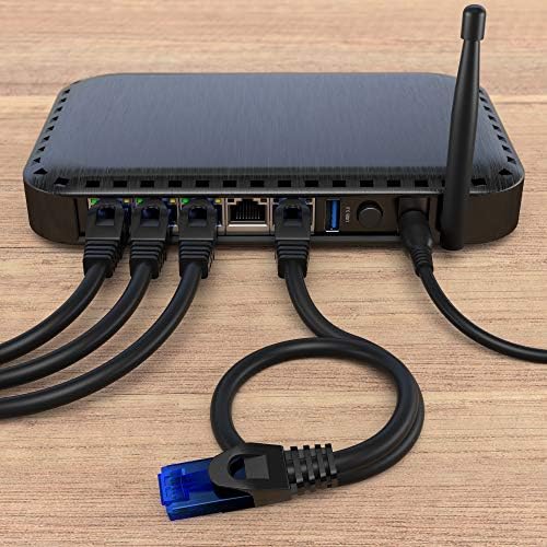 Ethernet кабел – 75 фута – Интернет, свързващите и мрежов кабел със защита от прекъсвания за максимална скорост
