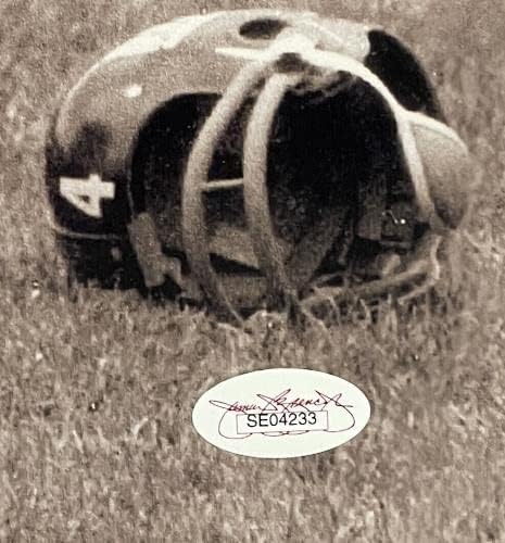 Ю А. Титтл Подписа Снимка поражението на Ню Йорк Джайентс 16х20 От HOF 71 JSA - Снимки NFL с автограф
