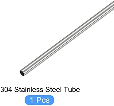 Тръба от неръждаема стомана METALLIXITY 304 (3,2 mm OD x 0,2 мм Стена T x 300 mm L), Пряка Тръба за домашно