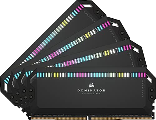 Оперативна памет CORSAIR DOMINATOR PLATINUM RGB DDR5 64 GB (4x16 GB) 6200 Mhz CL32, Съвместима с Intel XMP iCUE,