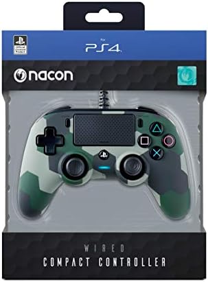 Компактен контролер Nacon Camogreen с кабел - Официалната разрешително Sony PlayStation - PlayStation 4