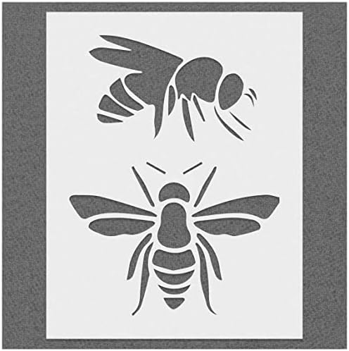 Шаблони за рисуване отгоре и отстрани Пчелите - за многократна употреба Шаблони от mylar 14 mils, Изсечен лазер