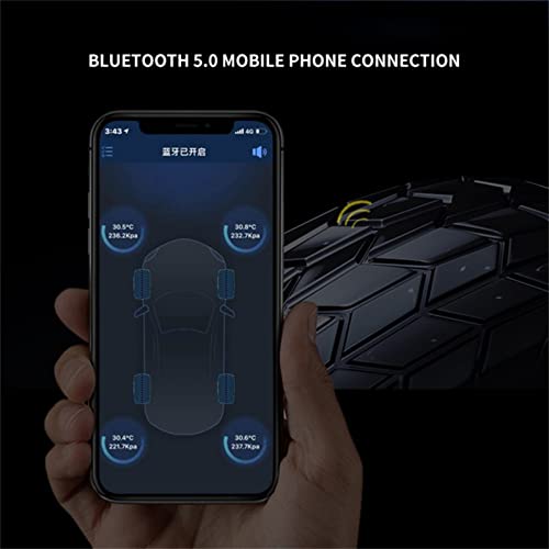 Датчик за налягане в гумите GZCRDZ Сензор Гумите, Система за контрол на налягането в гумите, Bluetooth 5.0 Поддръжка