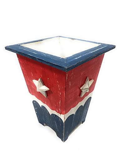 Tikimaster lanter / кофа за Боклук В Американски стил, 12-инчов Саксия - Texas декор | ort17089b