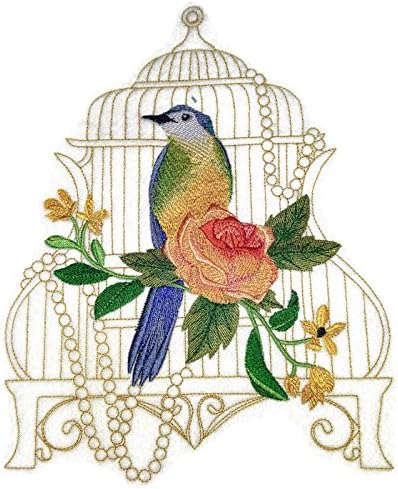 Природа, изтъкана от нишки, Невероятно Птичето царство [Птичья клетка със Синята птица] [Изработени по поръчка