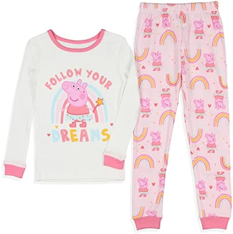 Пижама Свинче Пеппа За малки момичета, Следвай Мечтите си, Детски Пижамный комплект от 2 теми