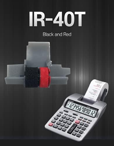 Смяна на касети с мастило Pokanic IR-40T, IR40T с черно и червено мастило и роликовой лента, съвместима с Canon