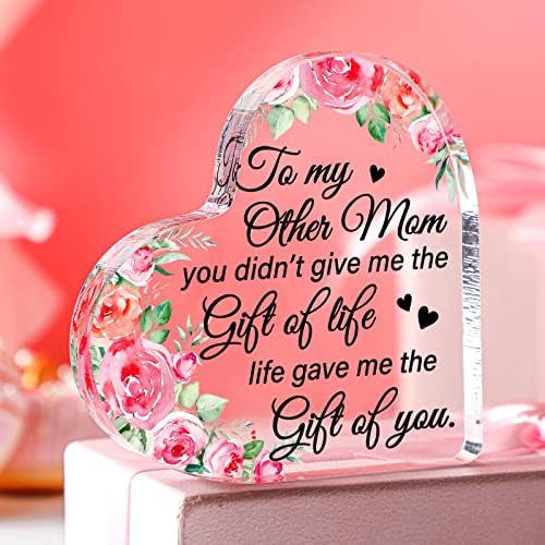 Подарък за мама Друг Подарък за мама Подарък Закон Бонус Подарък за майка и Мащеха Акрилни Сърце Мемориална