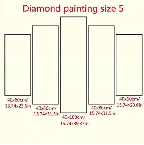 Голям набор от диамантената живопис САМ 5D за възрастни, пълна с Квадратна Бормашина, Диамантена Бродерия, Картина
