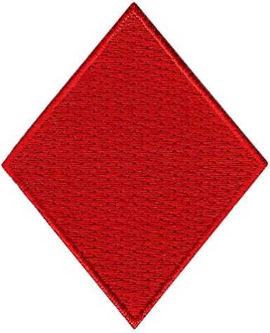 Емблемата на Покер под формата на Червени Игральной карти с Диаманти, на Бродирани Желязо На Нашивке