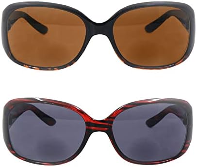 Дамски Бифокални очила HYKaada, 2 опаковки, Реколта Очила с защита от Uv