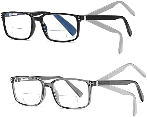 SUNAMOY Бифокални Очила За Четене Мъжки Сини леки Компютърни Ридеры Леки Дизайнерски Очила Дамски Модни Очила