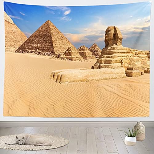Loccor 15x10ft Текстилен Фон за древните Египетски Пирамиди Пирамида Хафры Великият Сфинкс Египетски Фон За