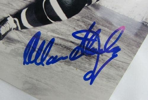Алън Стенли Подписа Автограф 8x10 Снимка на I - Снимки на НХЛ с автограф