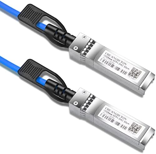 CHUANGSUTON Син 10G SFP + КПР Пасивни Медни кабели се свързват Директно, за Intel XDACBL0.5M Ethernet 10GbE