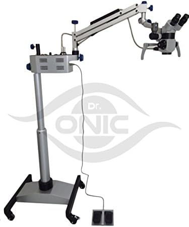 Неврохирургични микроскоп 5 Стъпка, Подово тип Бинокъл с поемане под ъгъл от 45° с led подсветка