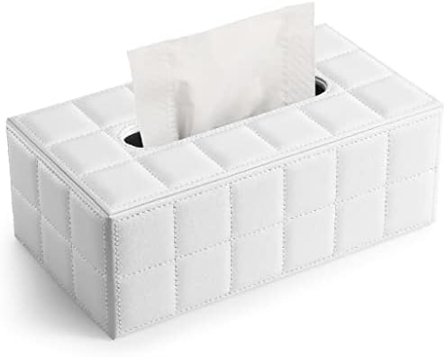 GRETD Домашна Кожена Клетчатая кутия за салфетки от изкуствена кожа, хартиена кутия за съхранение на хотелски