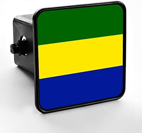 Здрав калъф за сцепного устройство на ремаркето - Флаг Габон (Gabonese)