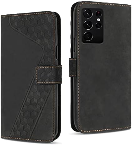 Калъф YIRRANZD за Samsung Galaxy S21 Ultra 5G, една чанта-портфейл с държач за карти, калъф от изкуствена кожа,