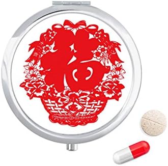 Червен Китайски Фенер Традиционен Модел На Калъф За Хапчета В Джоба Кутия За Съхранение На Лекарства Контейнер