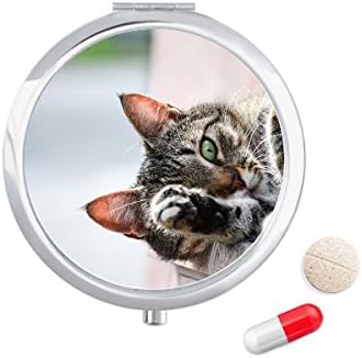 Активност На Животните Котка Изображение Картина Калъф За Хапчета В Джоба Кутия За Съхранение На Лекарства Контейнер