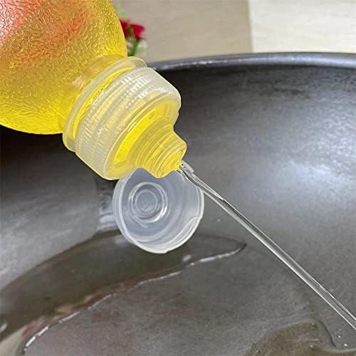 Пластмасова Бутилка за въртене CHENSHUO, Прозрачна бутилка за пресован подправки, Със силиконов клапан, Невозвратная