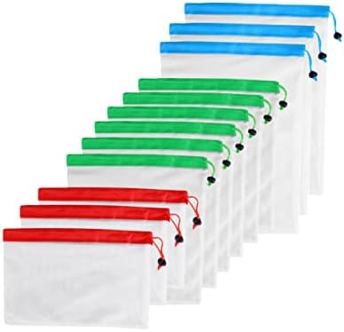 Чанти за пазаруване TENDYCOCO, 12 бр., с завязками за Червените Пътни Чанти, Зелени, Растителни, Полиестерни,