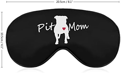 Мека Маска за очи Pitbull Mom с Ефективна Затеняющей Превръзка На Очите си Удобна Маска За Сън с Еластична Регулируема