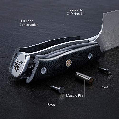 Обвалочный нож KYOKU - 7-инчов - Серия Shogun - Японското Ковано дамасское нож със стоманена сърцевина VG10