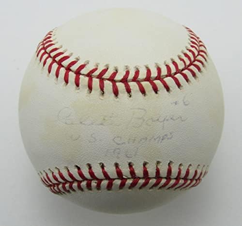 Клет Бойер, Ню Йорк Янкис, 2-шампион WS серии с автограф OAL - Бейзболни топки с автографи