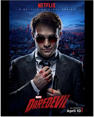 Daredevil (сериал 2015 - ) Снимката на Чарли Кокс с размери 8 x 10 инча на плакати Netflix от 10 април kn .