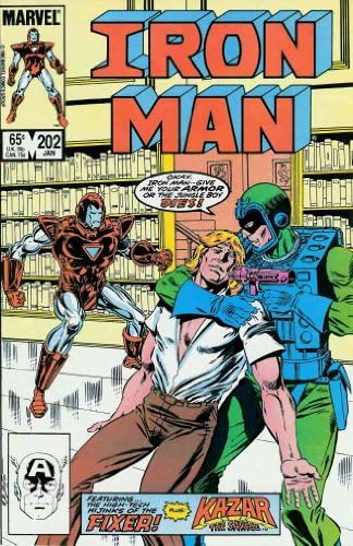 Iron man (1-ва серия) 202 VF / NM; Комиксите на Marvel | Ка Зар срещу използването на и