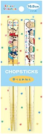 Тениски Фабрични KS-5535641TD Crayon Shin-chan Двойка Бамбукови Пръчки за хранене, Tomodachi, височина 6,5 инча