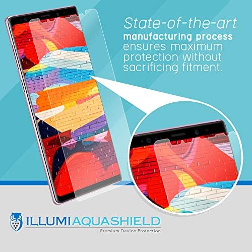 Защитно фолио ILLUMI AquaShield, съвместима с Samsung Galaxy Note 9 (комплект от 2 части) (пълно покритие на